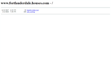 Tablet Screenshot of fortlauderdale.houses.com